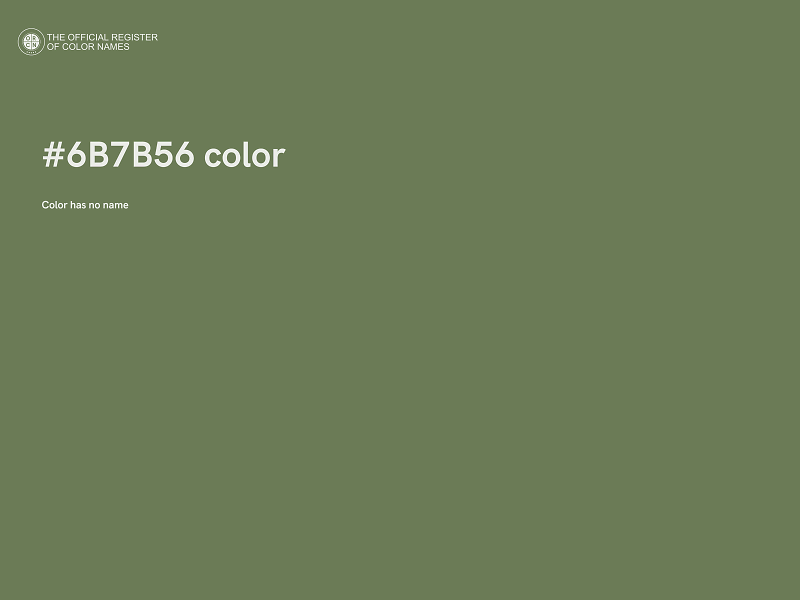 #6B7B56 color image