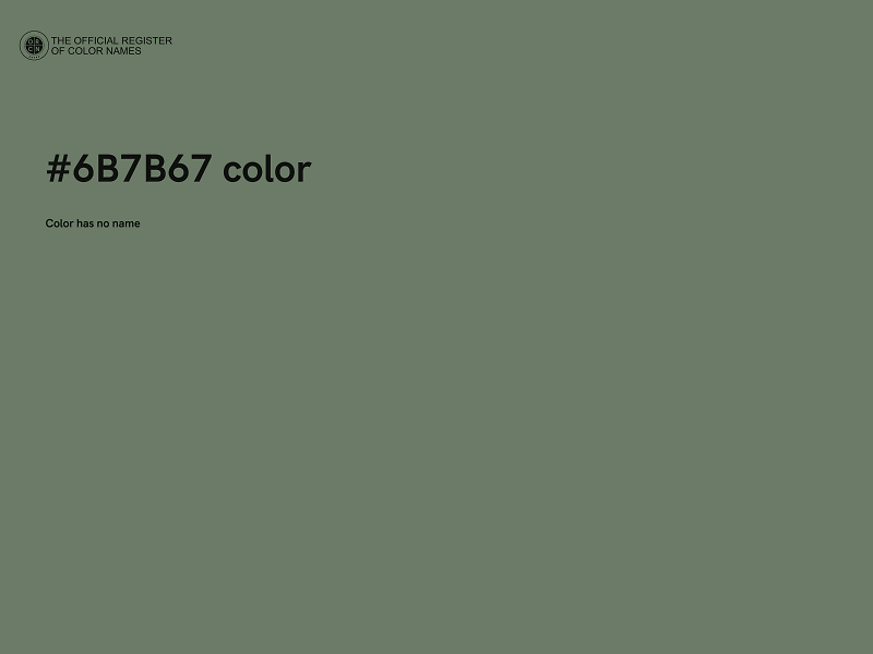 #6B7B67 color image