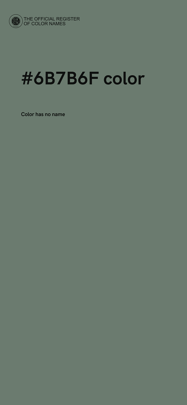 #6B7B6F color image
