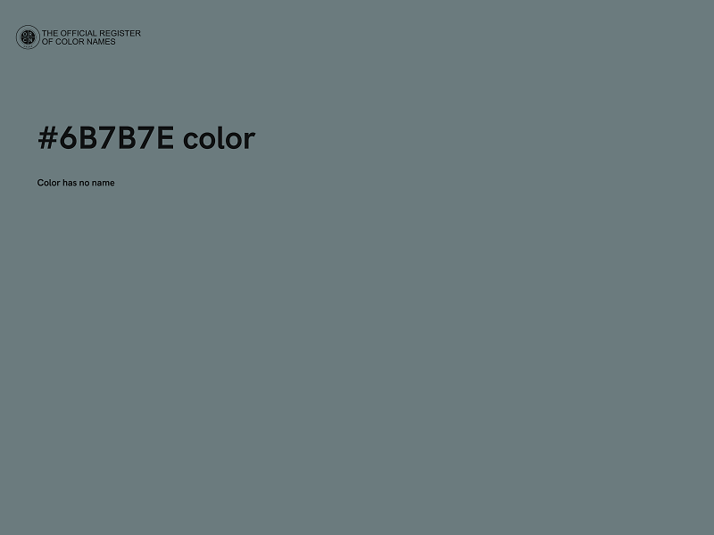 #6B7B7E color image