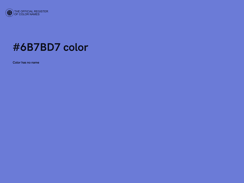 #6B7BD7 color image