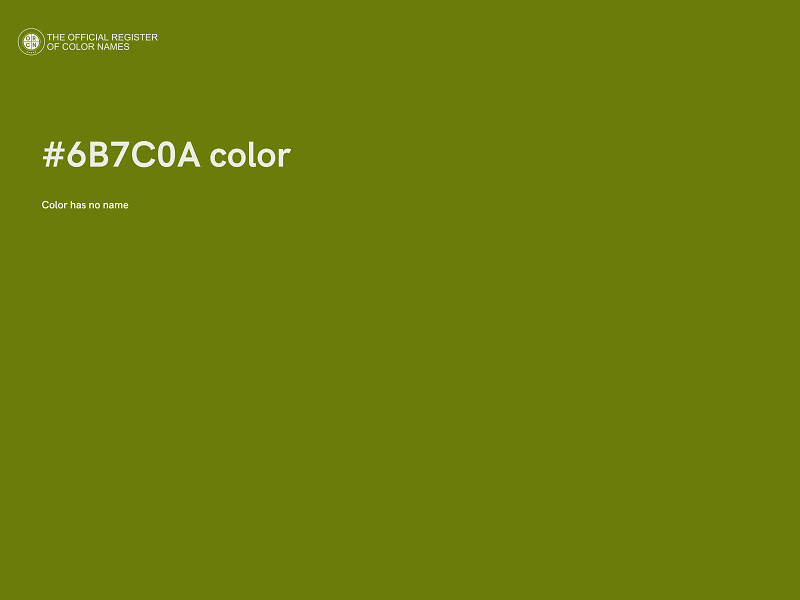 #6B7C0A color image