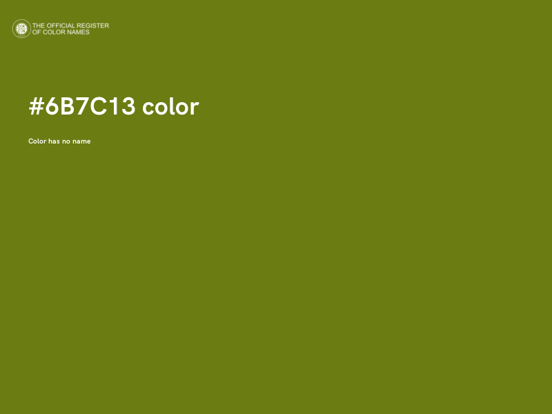 #6B7C13 color image