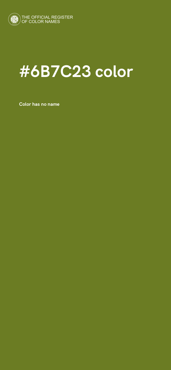 #6B7C23 color image