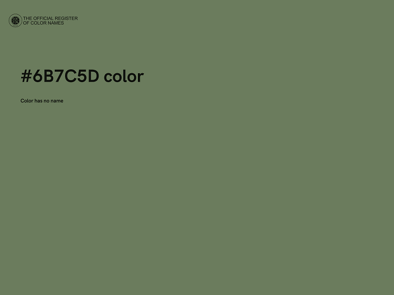 #6B7C5D color image
