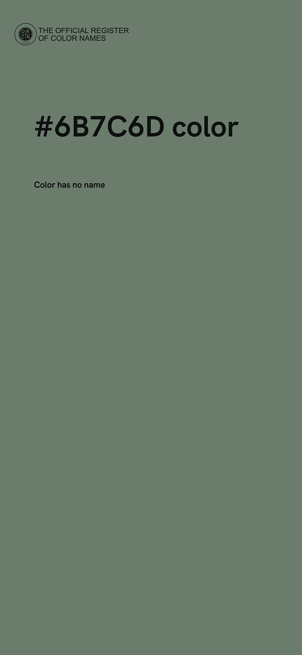#6B7C6D color image