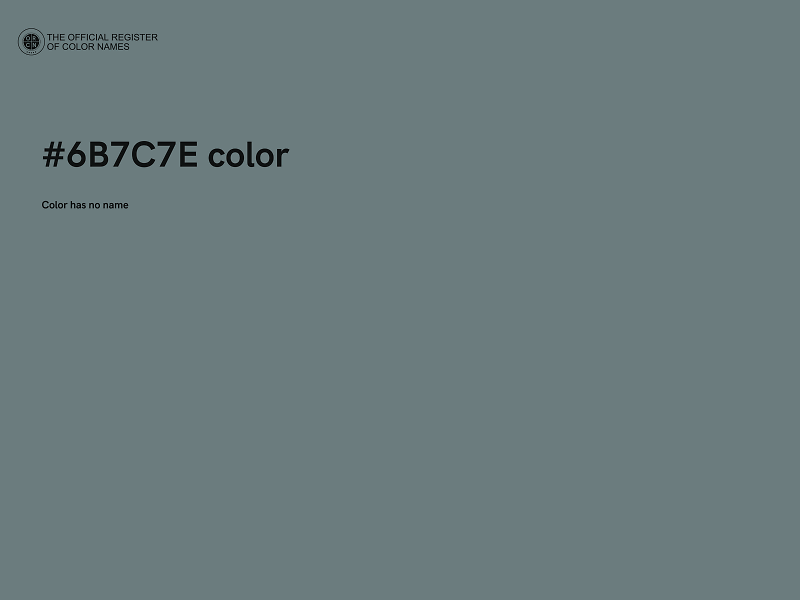 #6B7C7E color image