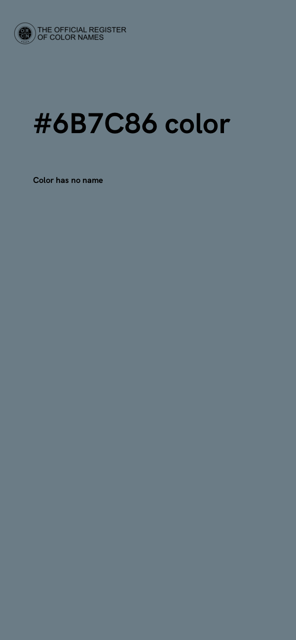 #6B7C86 color image
