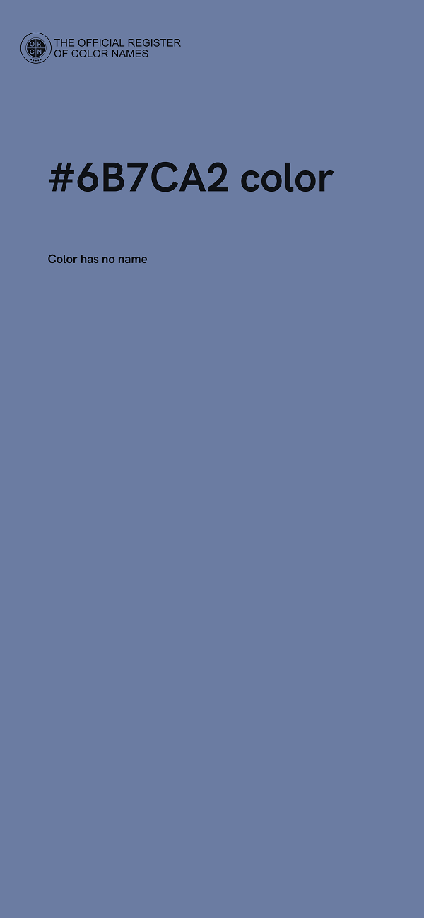 #6B7CA2 color image
