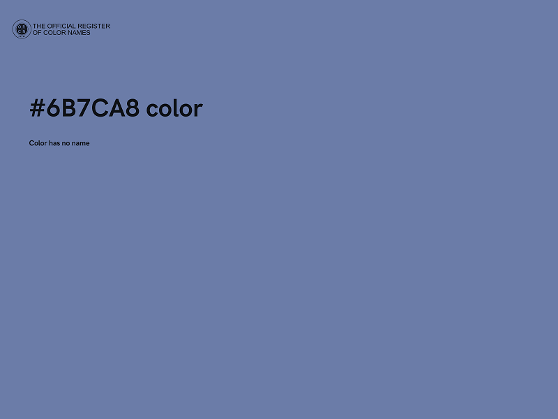 #6B7CA8 color image