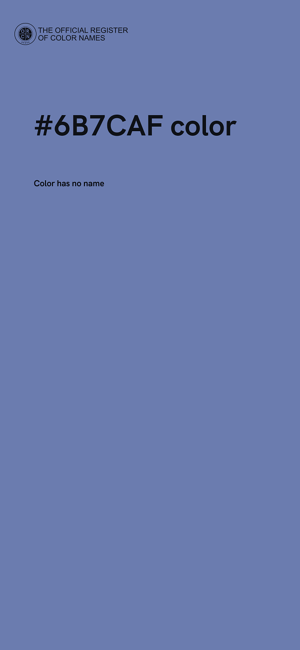 #6B7CAF color image