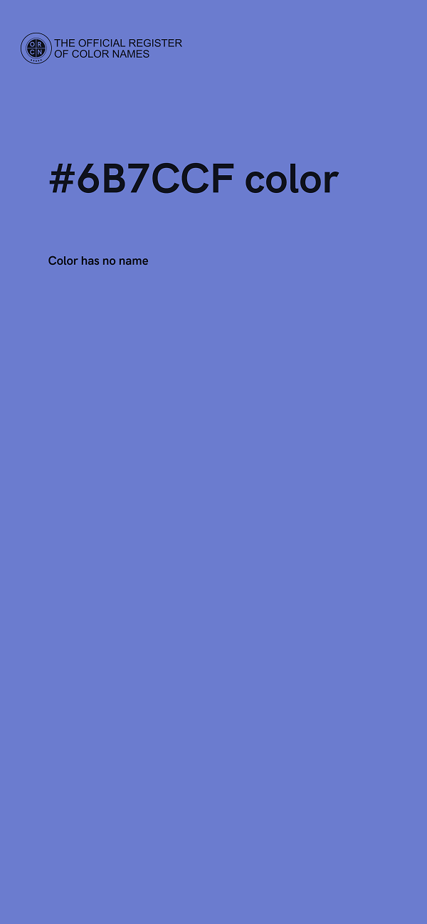 #6B7CCF color image