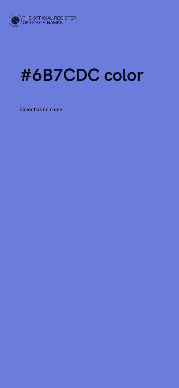 #6B7CDC color image