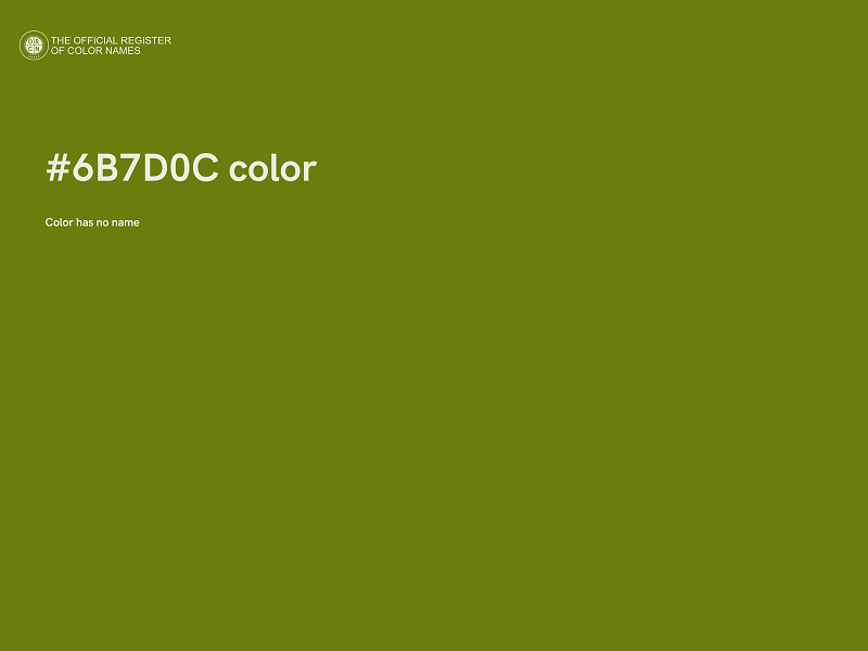 #6B7D0C color image