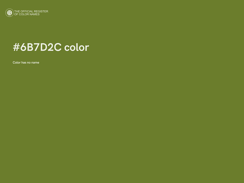 #6B7D2C color image