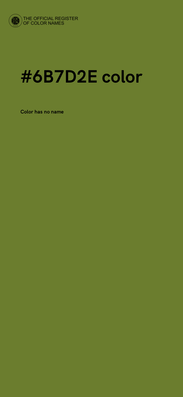 #6B7D2E color image