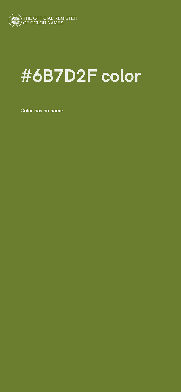 #6B7D2F color image