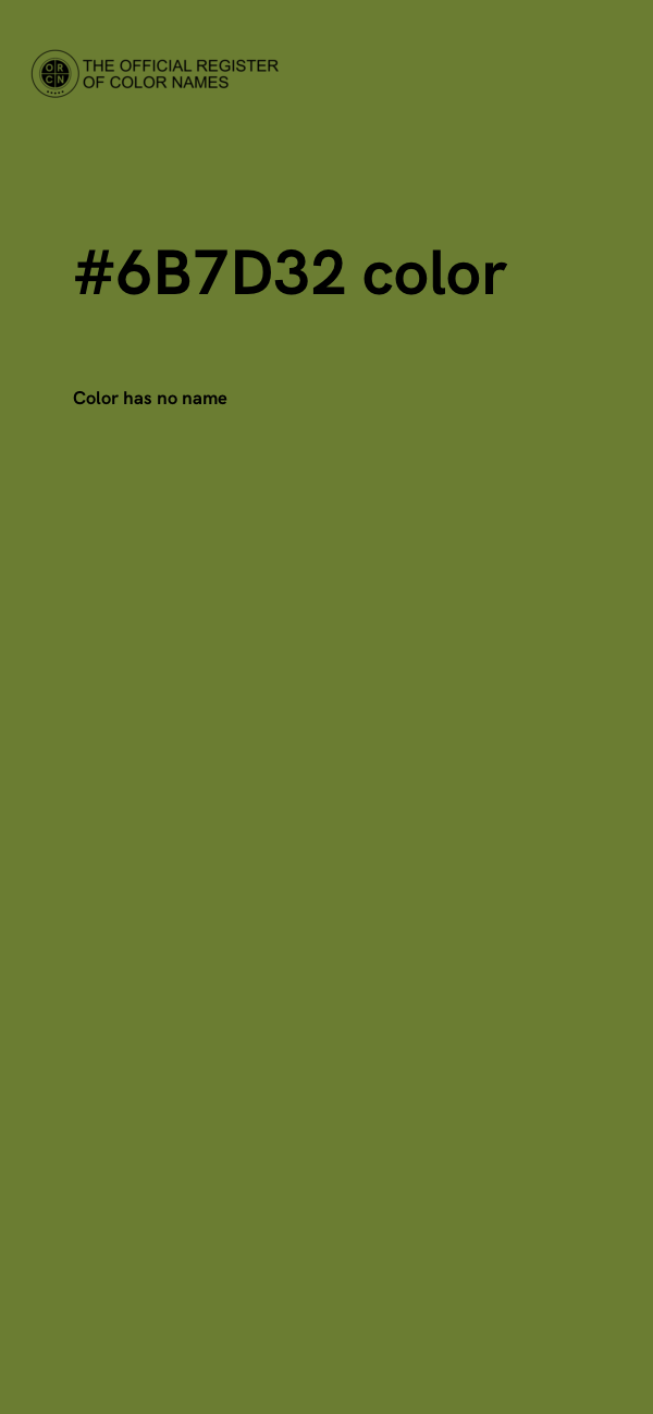 #6B7D32 color image
