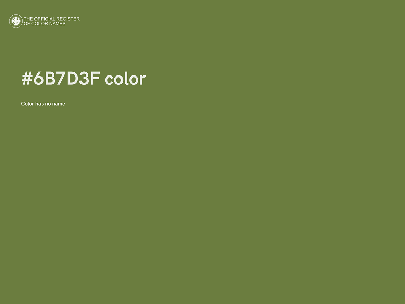 #6B7D3F color image