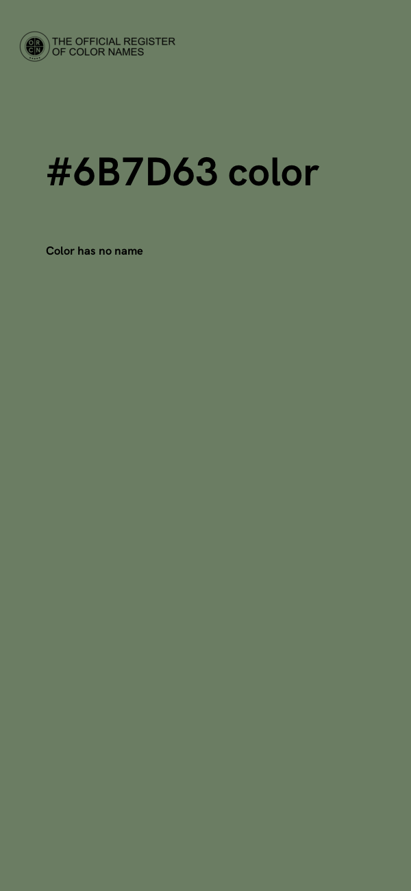 #6B7D63 color image