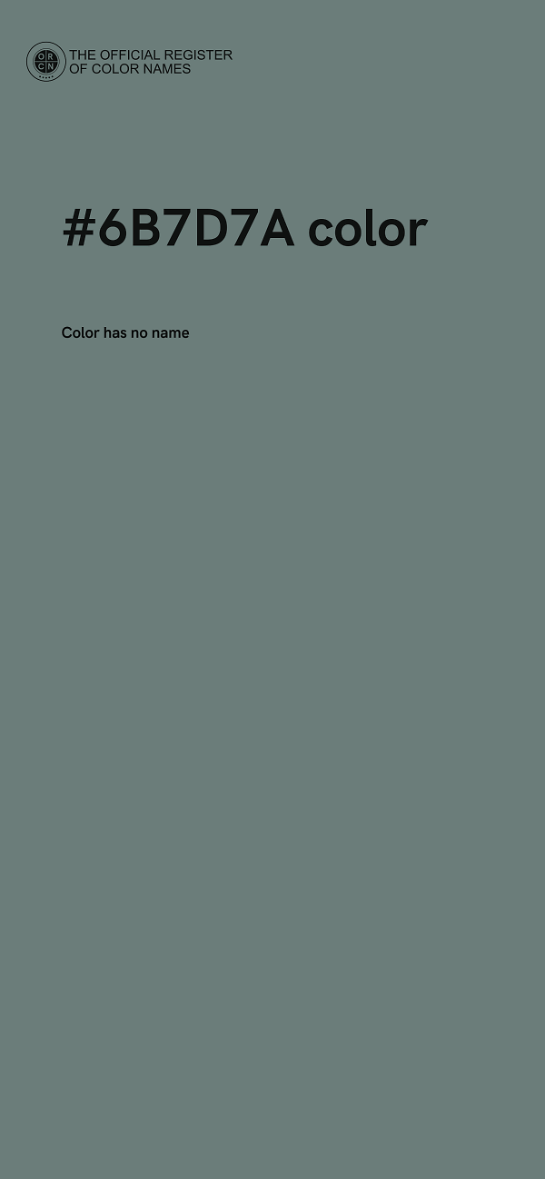 #6B7D7A color image