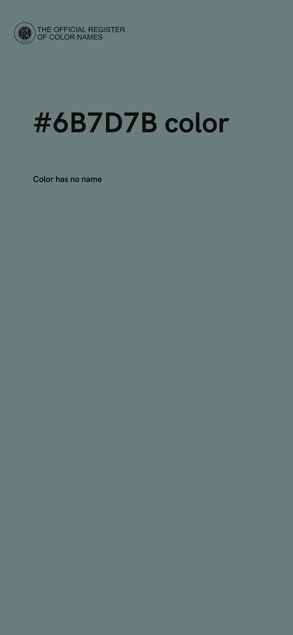 #6B7D7B color image
