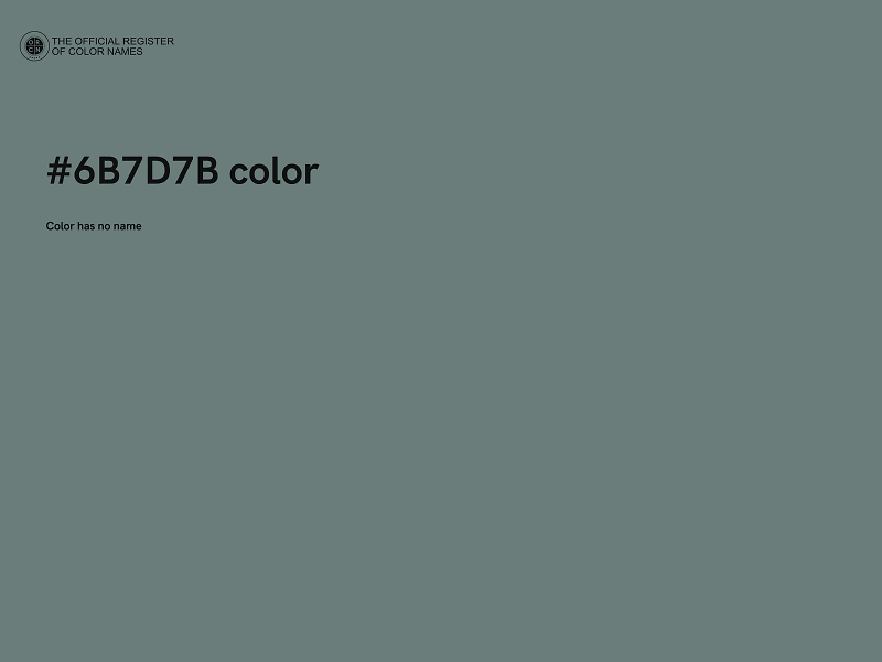 #6B7D7B color image