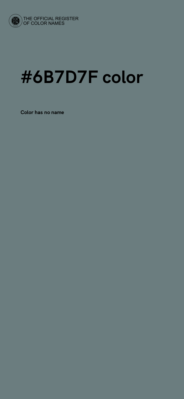 #6B7D7F color image