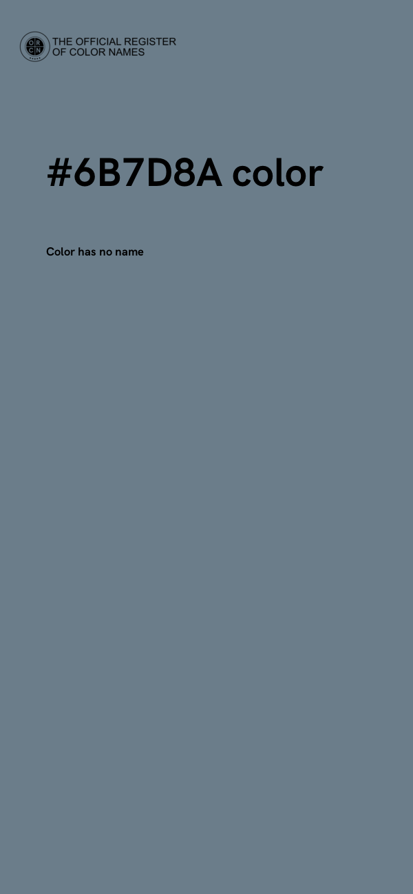 #6B7D8A color image