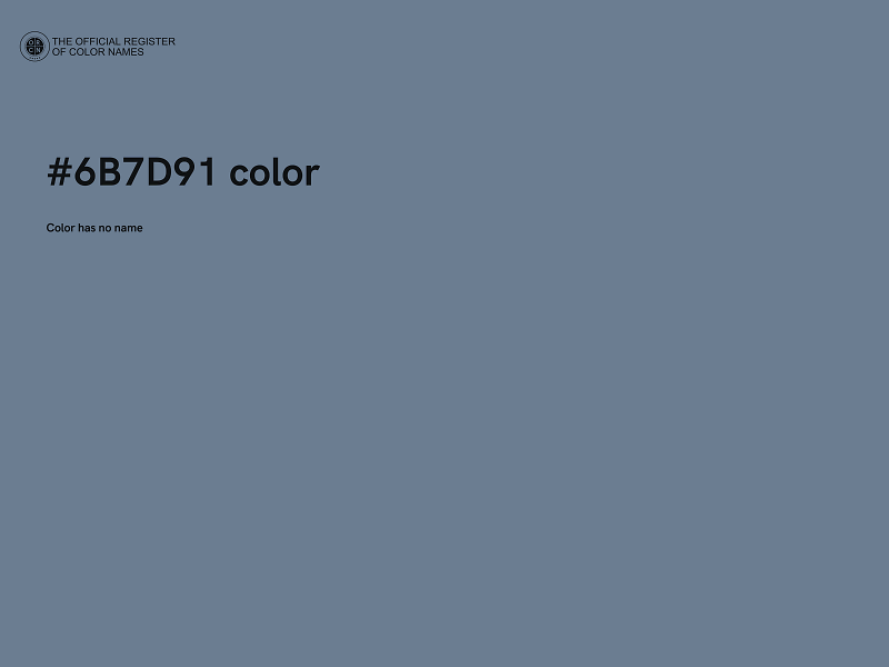 #6B7D91 color image