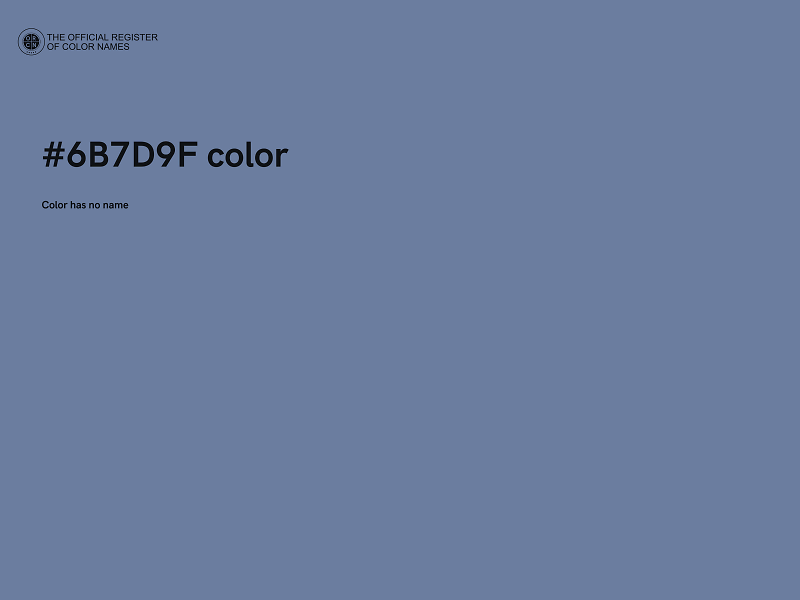 #6B7D9F color image