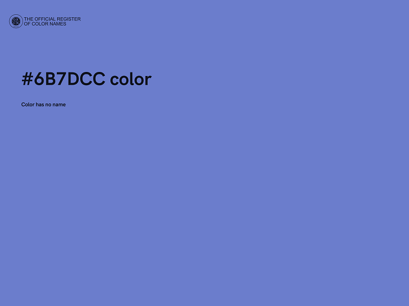 #6B7DCC color image