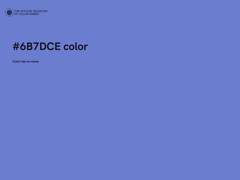 #6B7DCE color image