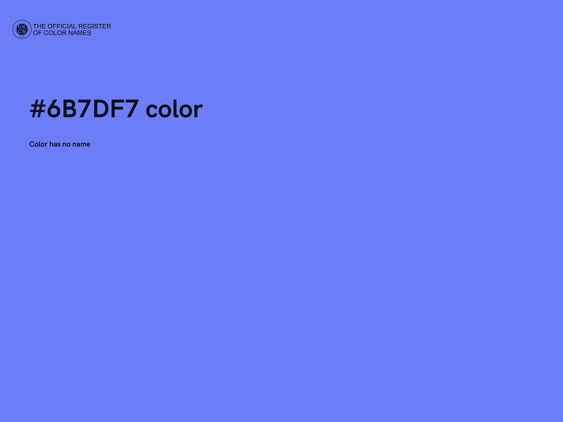 #6B7DF7 color image