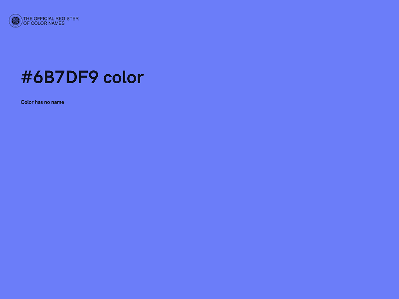 #6B7DF9 color image