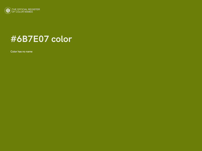 #6B7E07 color image