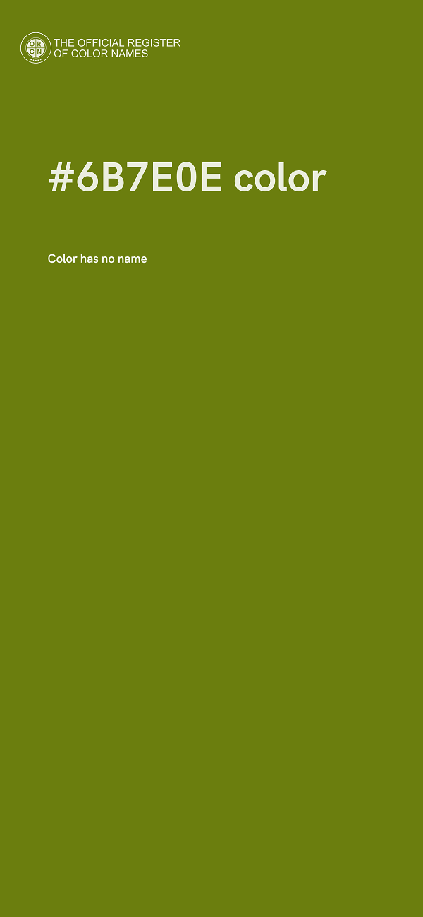 #6B7E0E color image