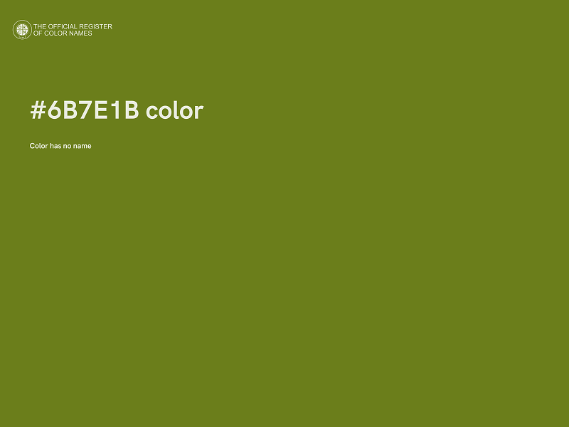 #6B7E1B color image