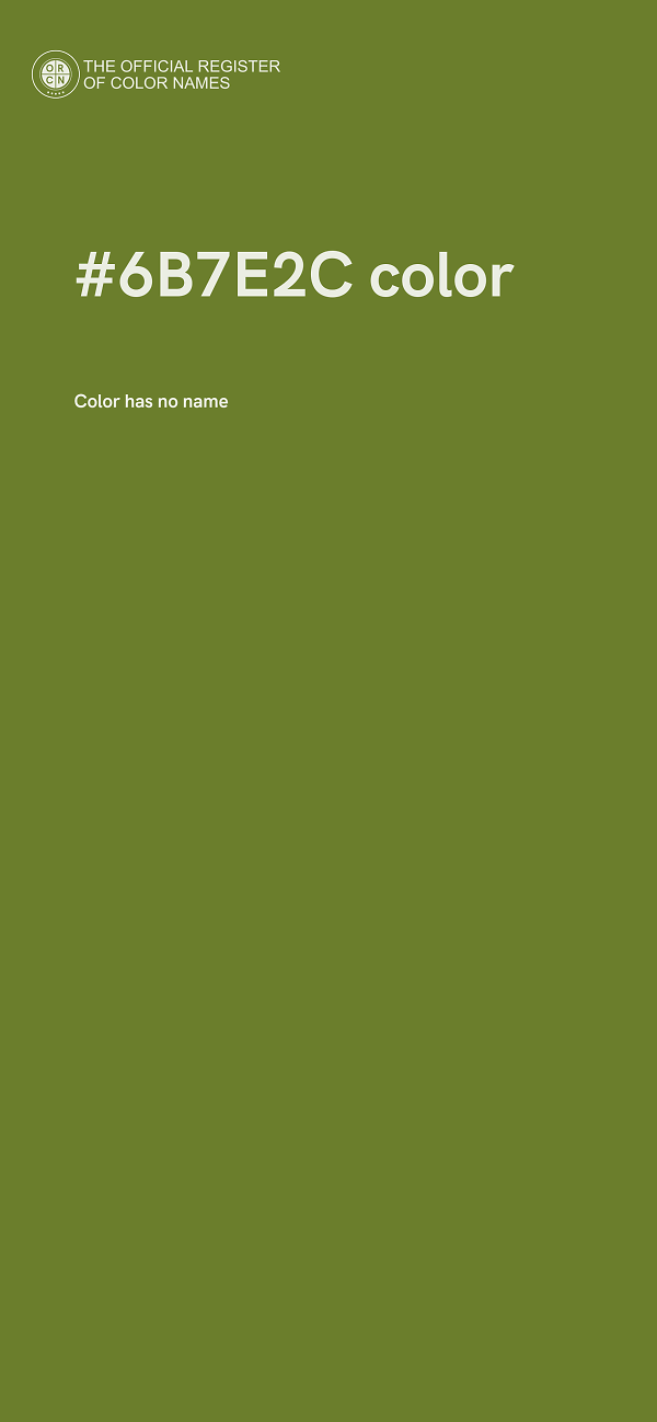 #6B7E2C color image