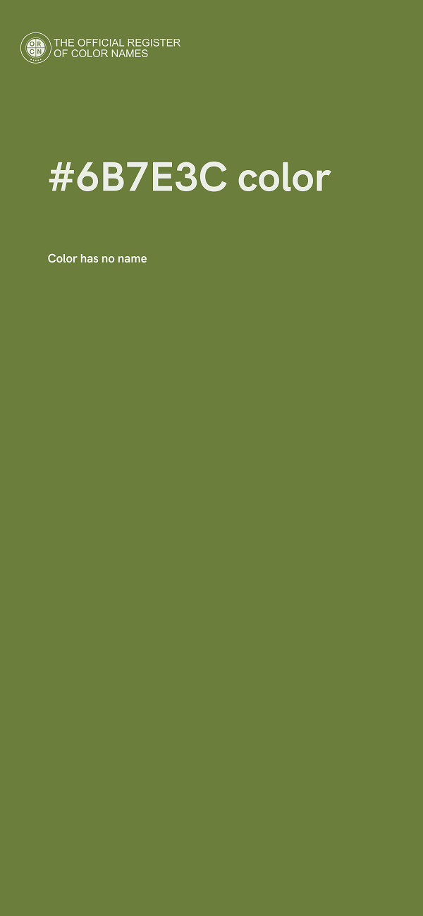 #6B7E3C color image