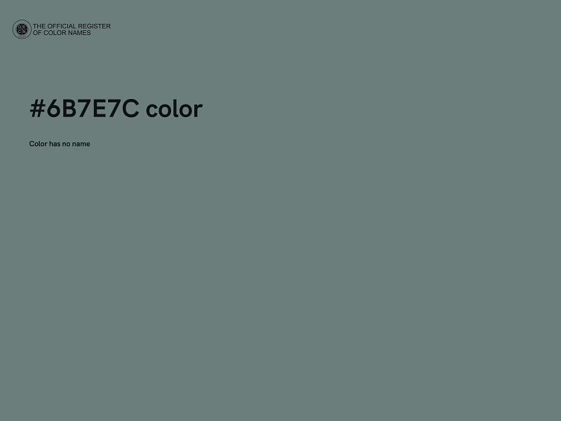 #6B7E7C color image