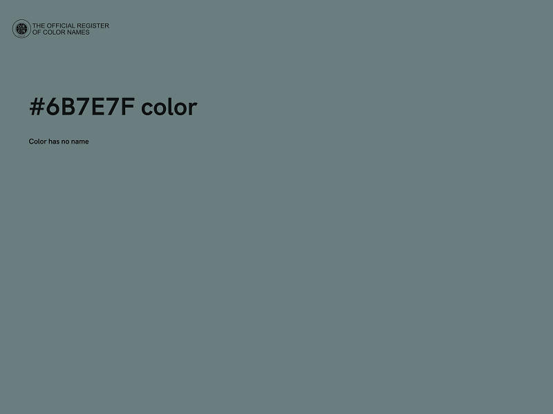 #6B7E7F color image