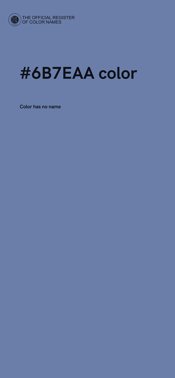 #6B7EAA color image