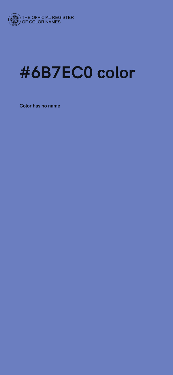 #6B7EC0 color image