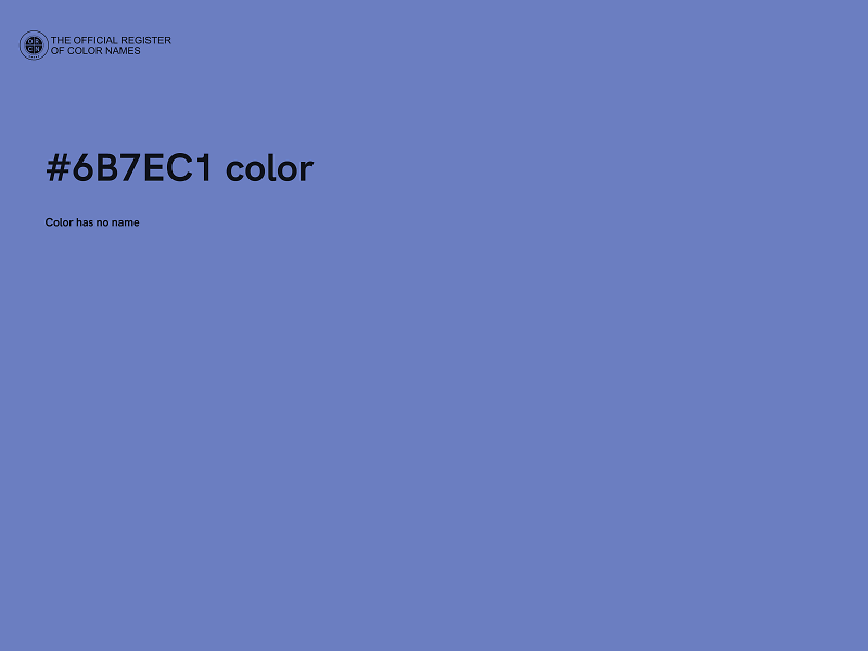 #6B7EC1 color image