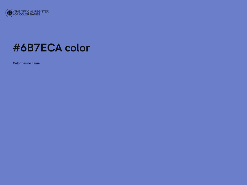 #6B7ECA color image