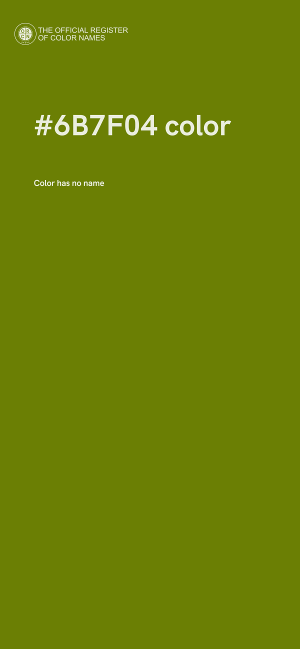 #6B7F04 color image