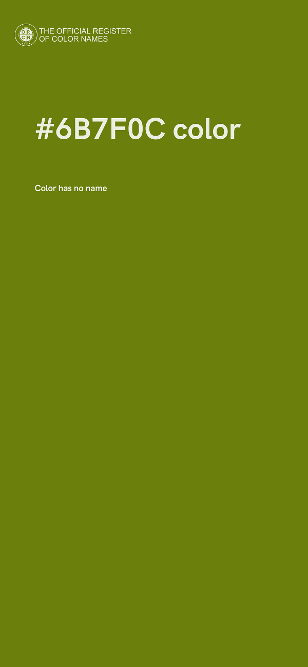 #6B7F0C color image