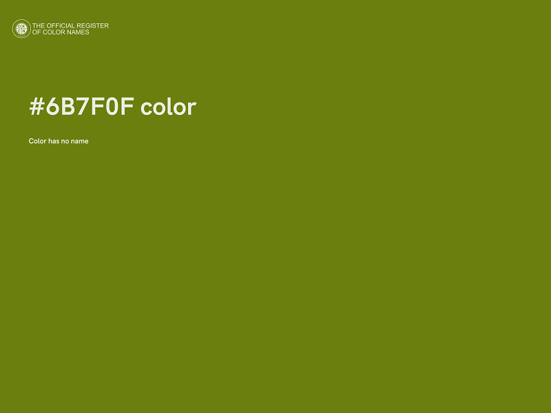 #6B7F0F color image