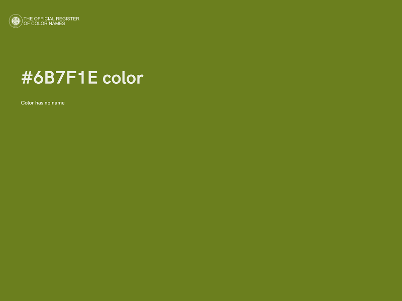 #6B7F1E color image